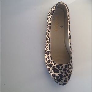 leopard ballet shoes